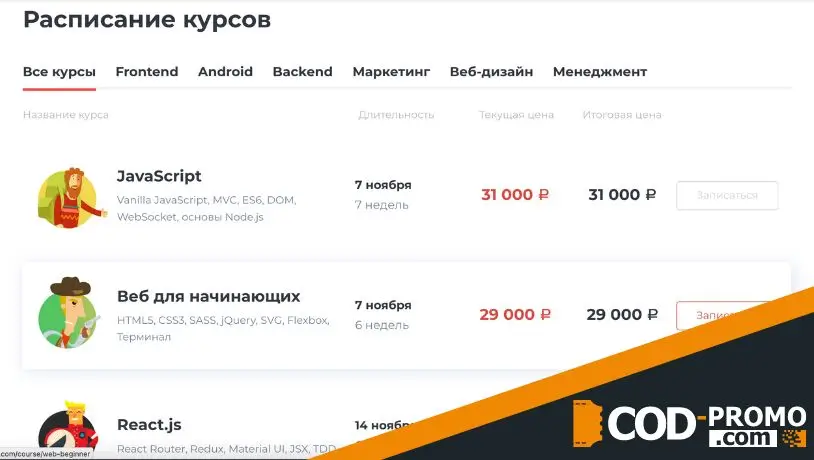 Loftschool промокод: выбор курса и как проходит обучение