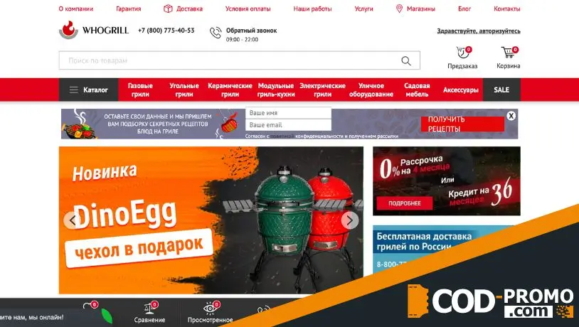 Кратко об интернет-магазине Whogrill