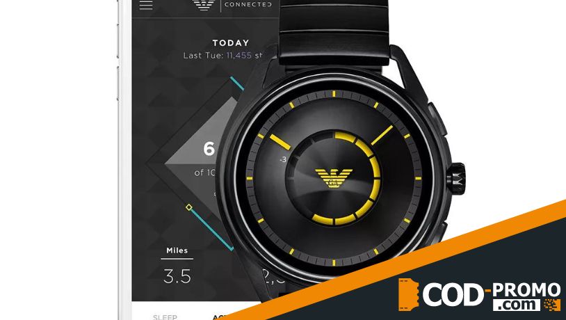 Как выбрать стильные смарт-часы: Armani Black Touchscreen Smartwatch