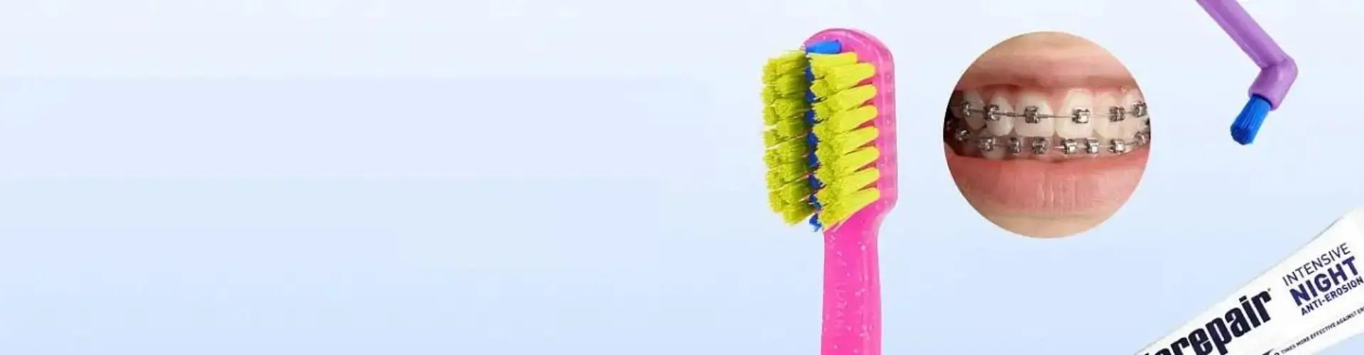 Щетка Curaprox Ortho при покупке средств для ухода при брекетах от ДокторСлон