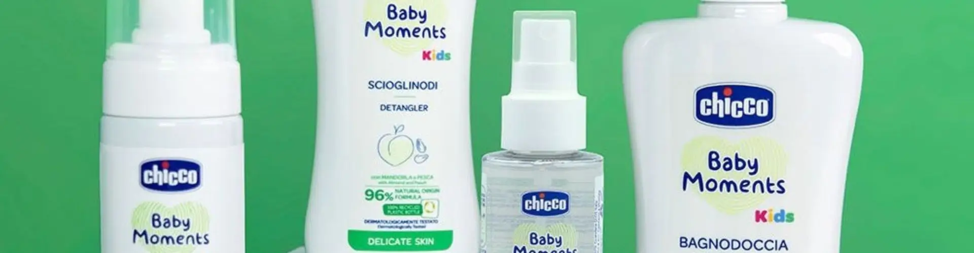Скидка 20% на косметику Baby Moments от Chicco