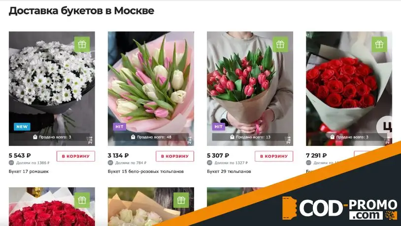 Цветов ру: каталог