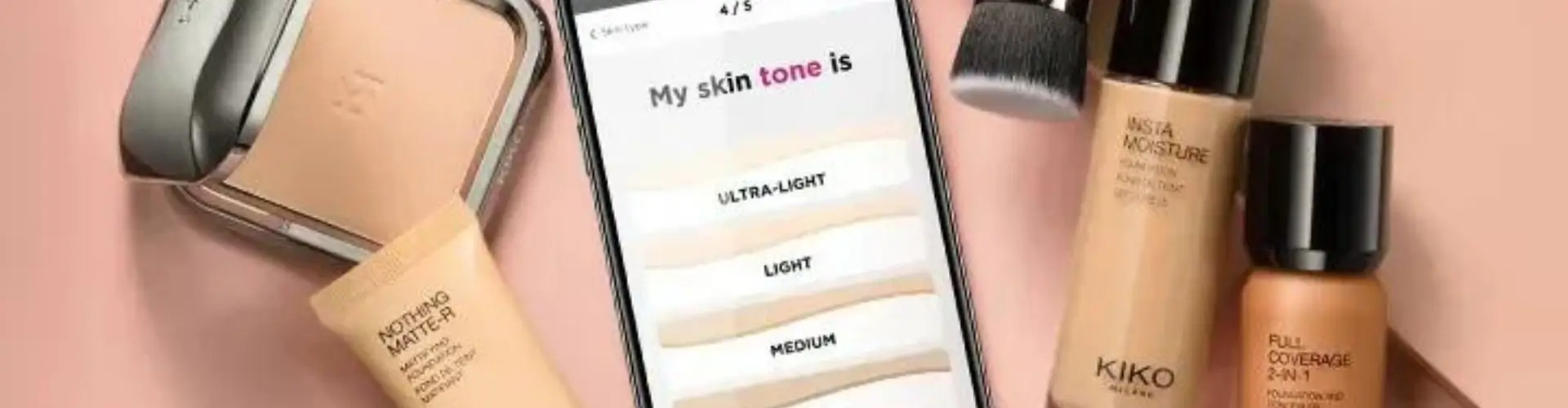 Подбор тональной основы в Kiko Milano