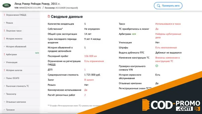 Скидка 10% на проверку авто от Автокод в Shinsale: в чем выгода