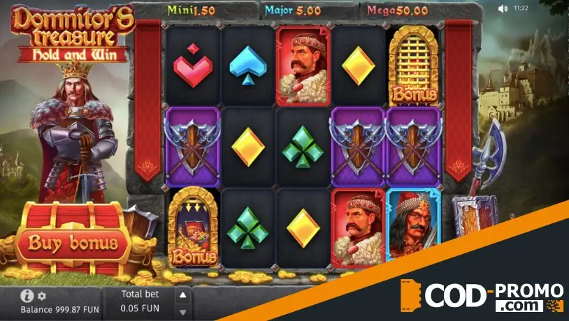 Лучшие автоматы с механикой Hold and Win - Domnitor’s Treasure (BGaming)