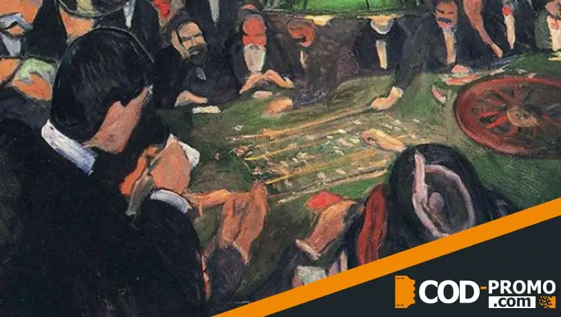 Картины о гемблинге - За столом рулетки в Монте-Карло (Эдвард Мунк)