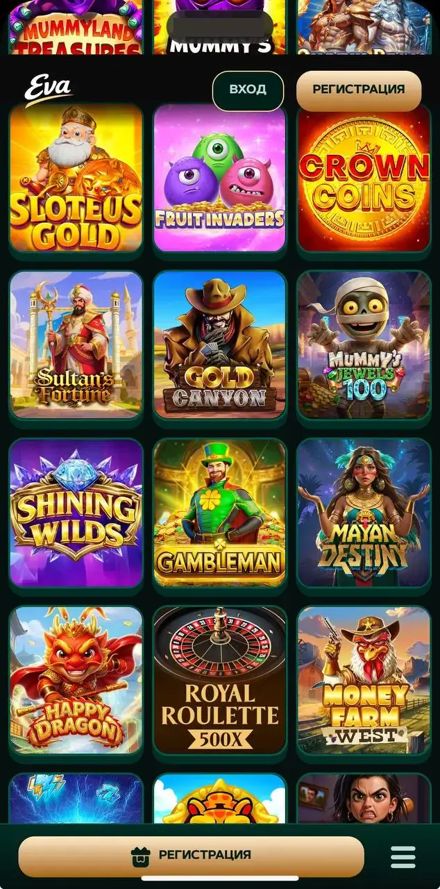 Eva Casino обзор развлечений