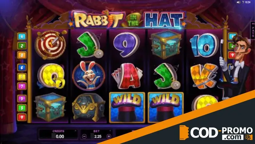 Лучшие слоты магия: Rabbit in the Hat от Microgaming