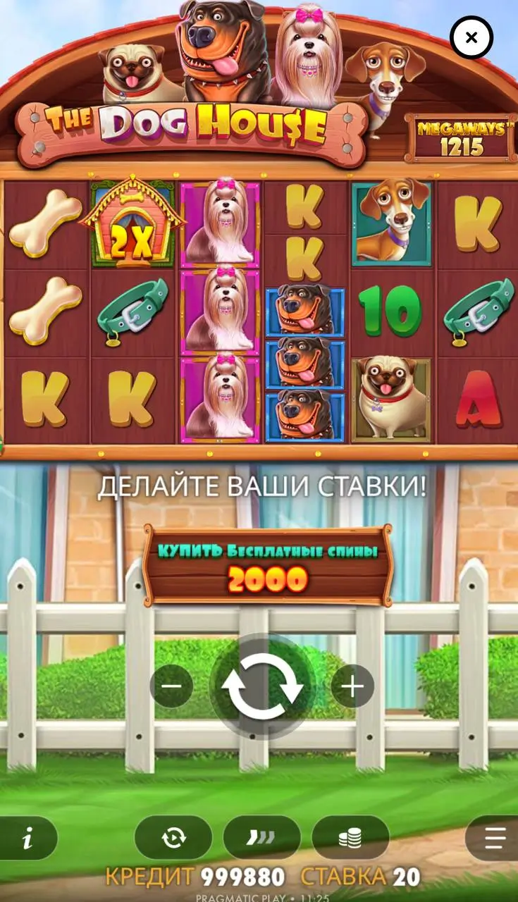 Любимые слоты Мелстроя: The Dog House Megaways от Pragmatic Play