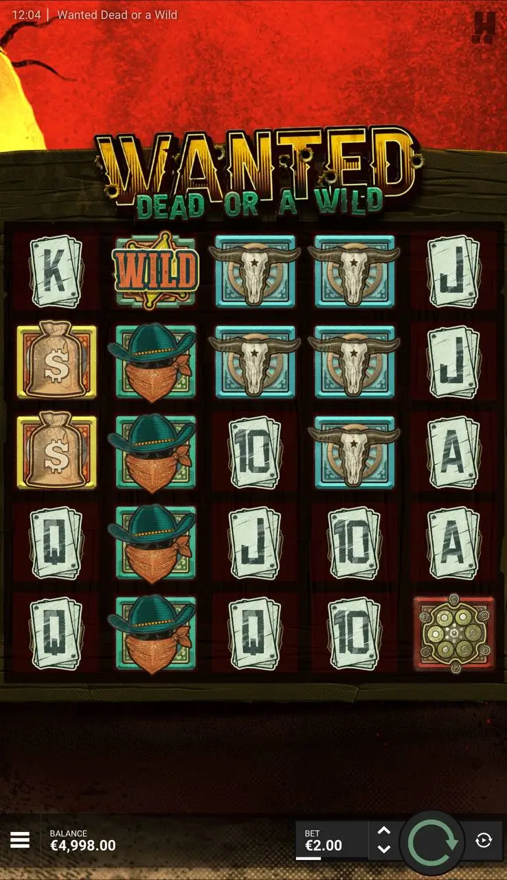 Слот-механика Walking Wilds: Wanted Dead or a Wild 