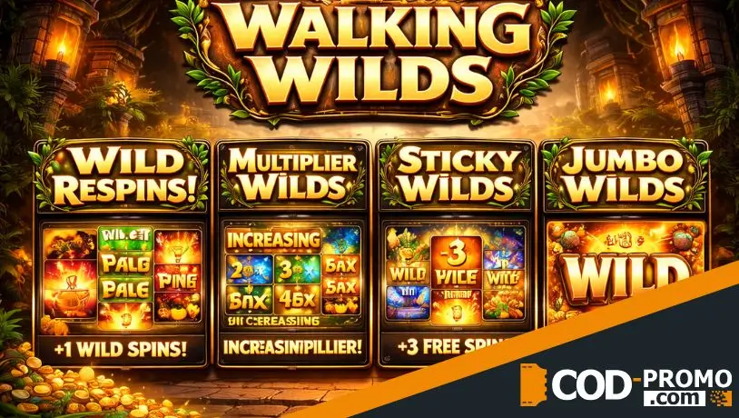 Механика слотов Walking Wilds: основные преимущества