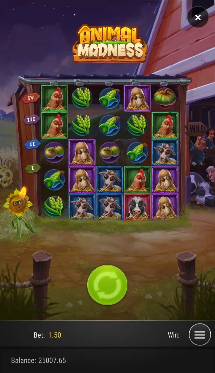 Слоты ферма: Animal Madness от Play’n GO