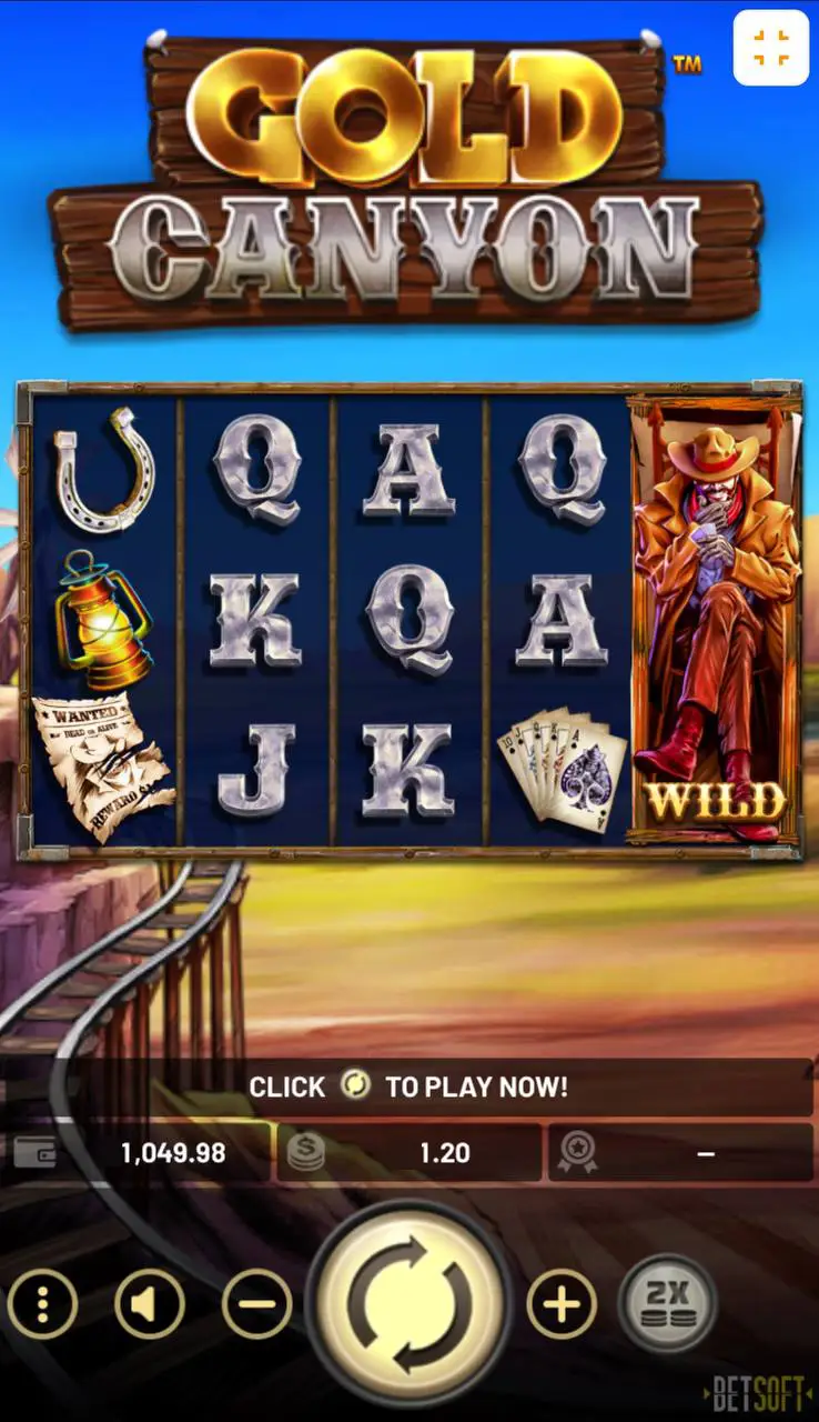 Слоты про Дикий запад: Gold Canyon от Betsoft Gaming