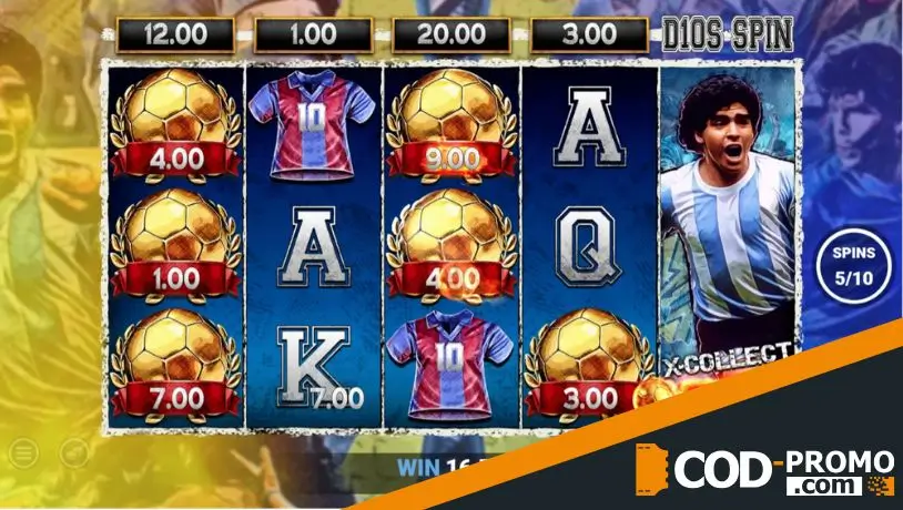 Слоты со знаменитостями: D10S Maradona (Blueprint)