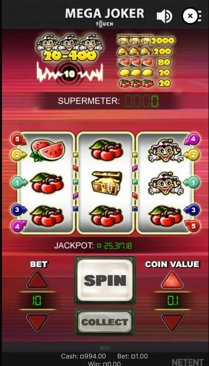 Классические слоты: Mega Joker от NetEnt