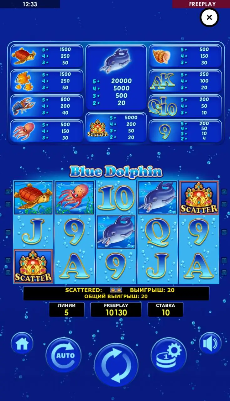 Лучшие слоты Amatic: Blue Dolphin 