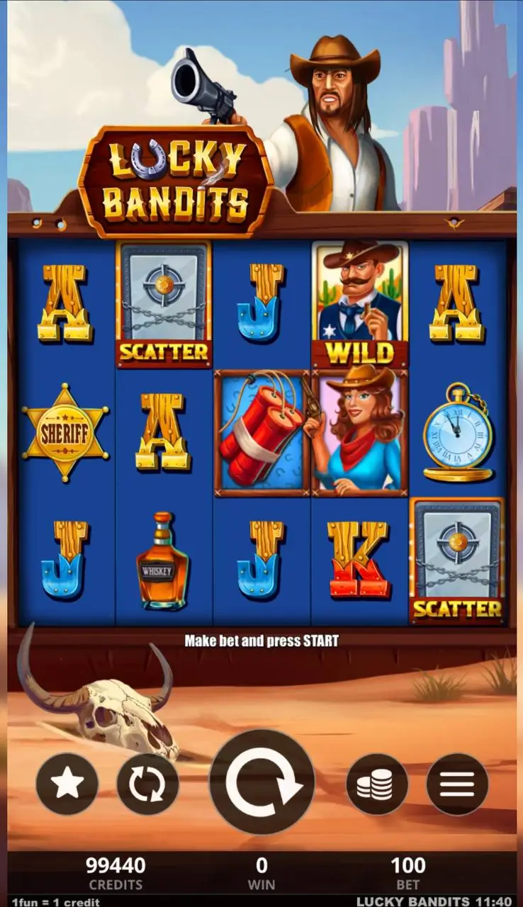 Лучшие слоты Belatra: Lucky Bandits 