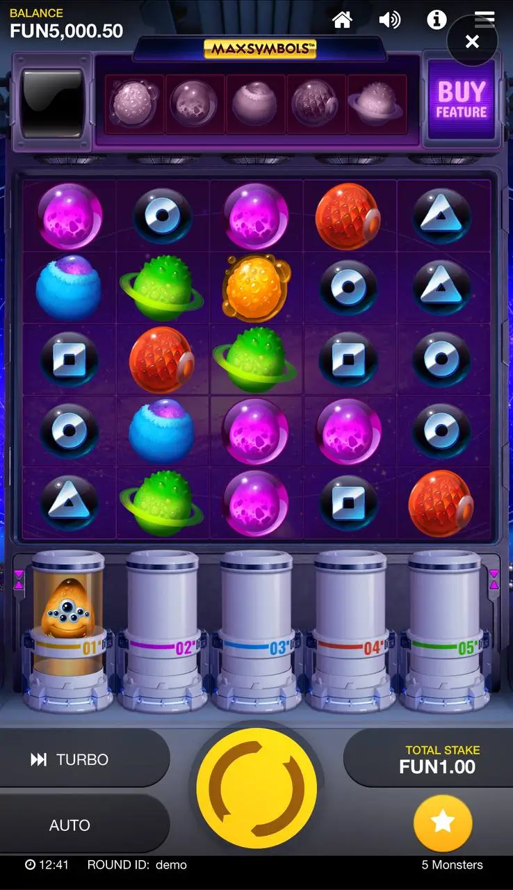 Лучшие слоты космос: 5 Monsters от Max Win Gaming