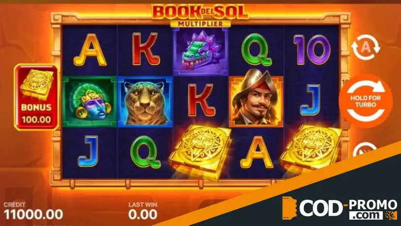 Лучшие слоты Playson: Book del Sol: Multiplier