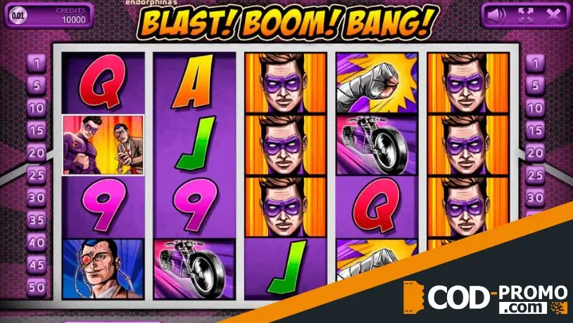 Лучшие слоты по комиксам: Blast Boom Bang от Endorphina