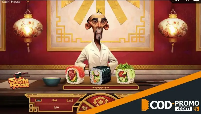 Лучшие слоты про еду: Sushi House от Spinmatic
