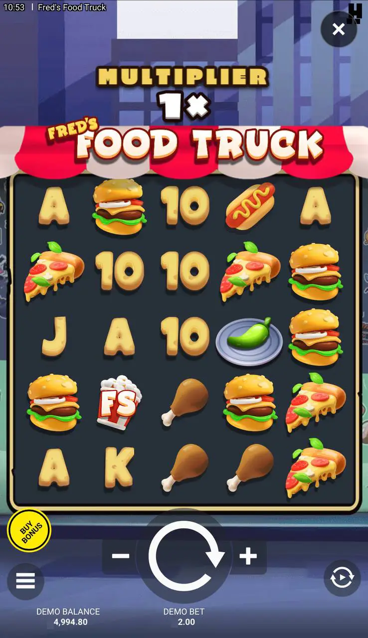 Лучшие слоты про еду: Fred’s Food Truck от Hacksaw Gaming