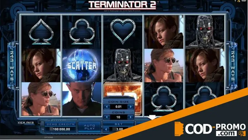 Лучшие слоты про кино: Terminator 2 от Microgaming