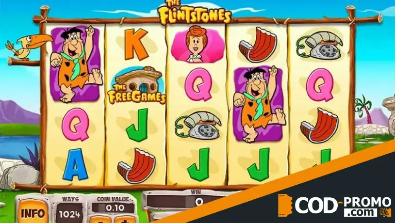Топ слоты на тему мультфильмов: The Flintstones от Playtech