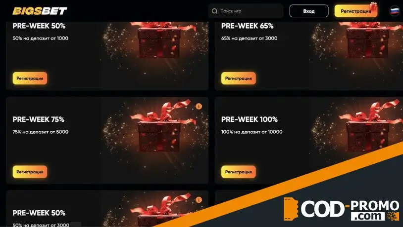 BigsBet Casino обзор акций и бонусов