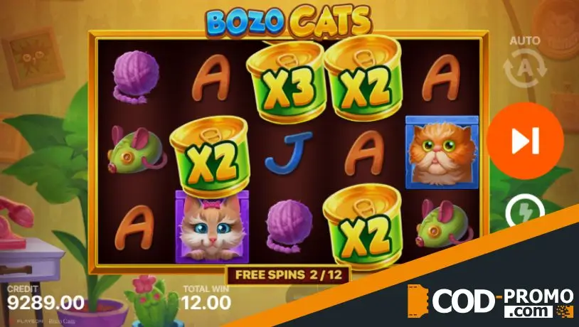 Игровые автоматы на 20 линий: Bozo Cats от Playson
