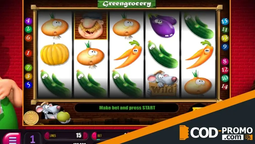 Лучшие слоты на 15 линий: Green Grocery от Belatra