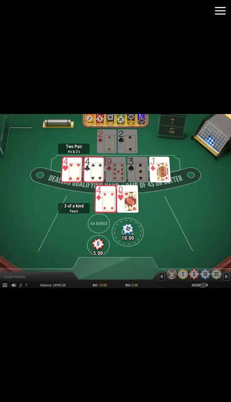 Лучшие слоты с картами: Casino Holdem от Play'n GO
