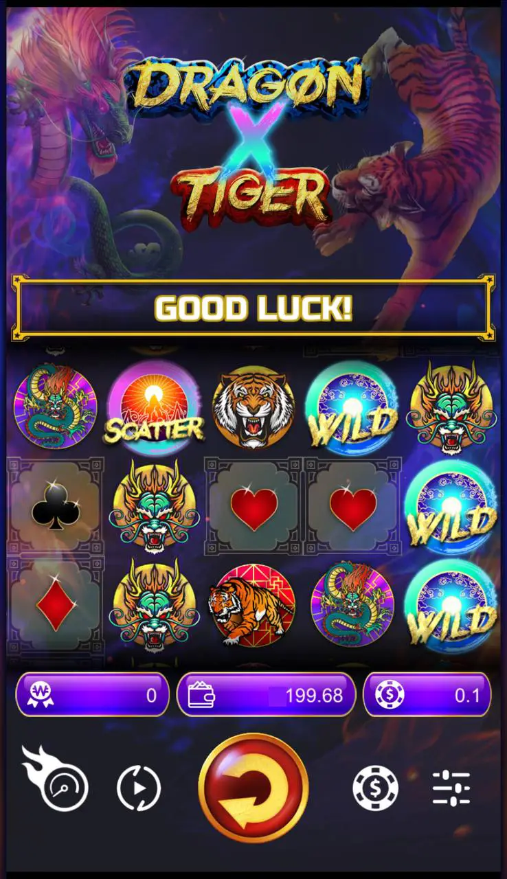 Слоты 5 барабанов: Dragon X Tiger от Manna Play