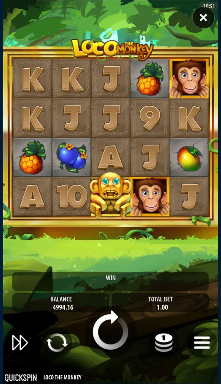 Слоты 50: Loco the Monkey от Quickspin