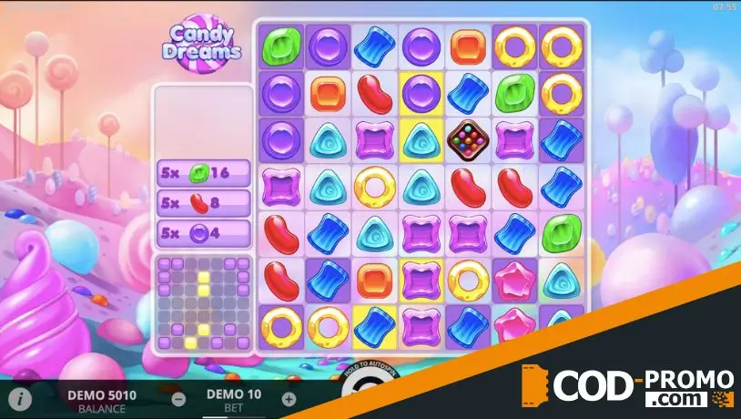 100 линий слоты: Candy Dreams от Evoplay