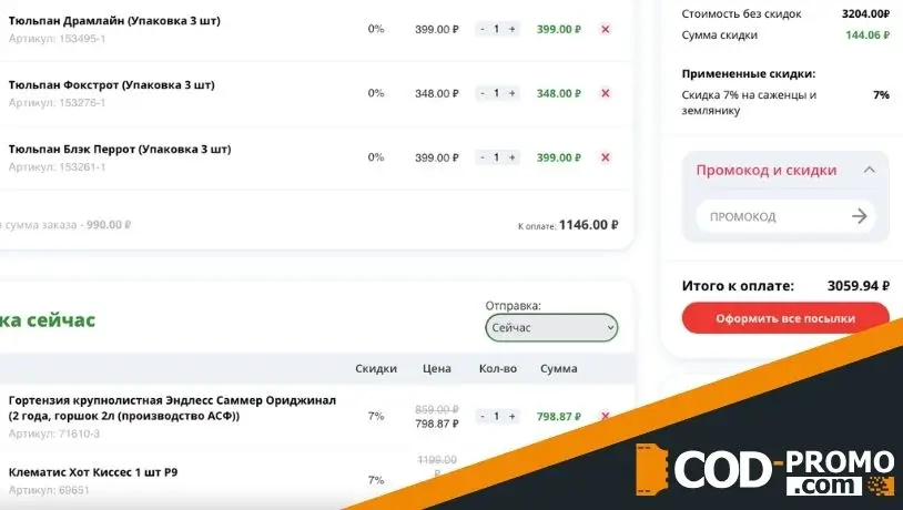 Как сделать покупки через АгроСемФонд промокод