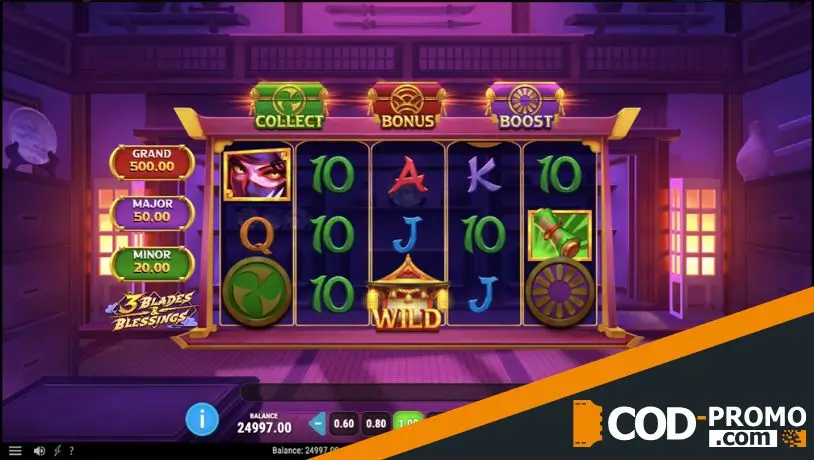 Азиатские слоты: 3 Blades & Blessings от Play'n GO