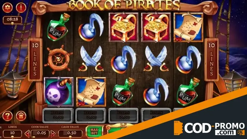 Лучшие видеослоты в онлайн-казино: Book Of Pirates от Gaming Corps