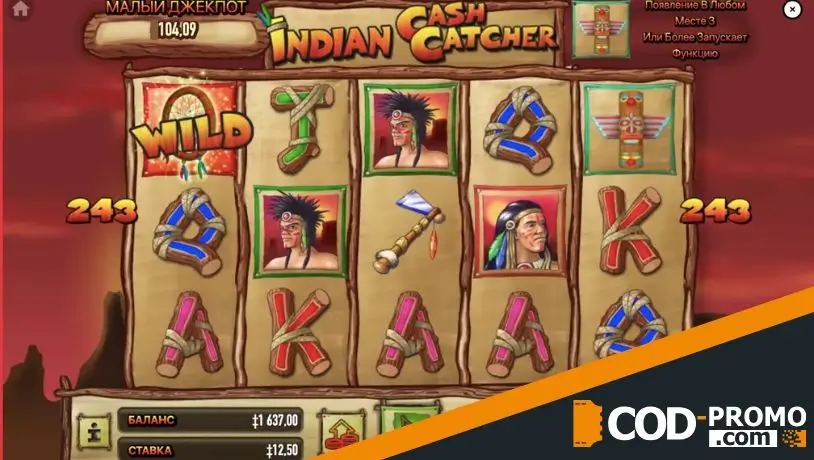 Слоты 243 линии: Indian Cash Catcher от Habanero