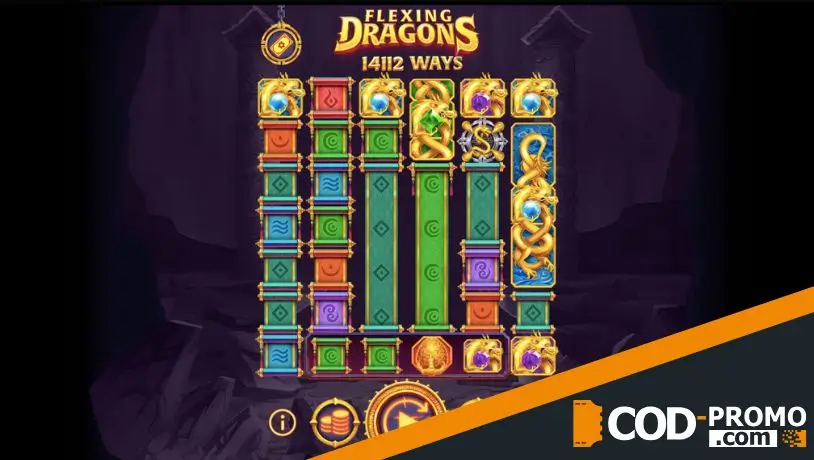Слоты про драконов: Flexing Dragons от Onetouch