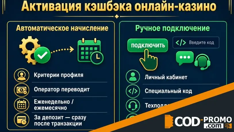 Как получить кешбэк онлайн-казино