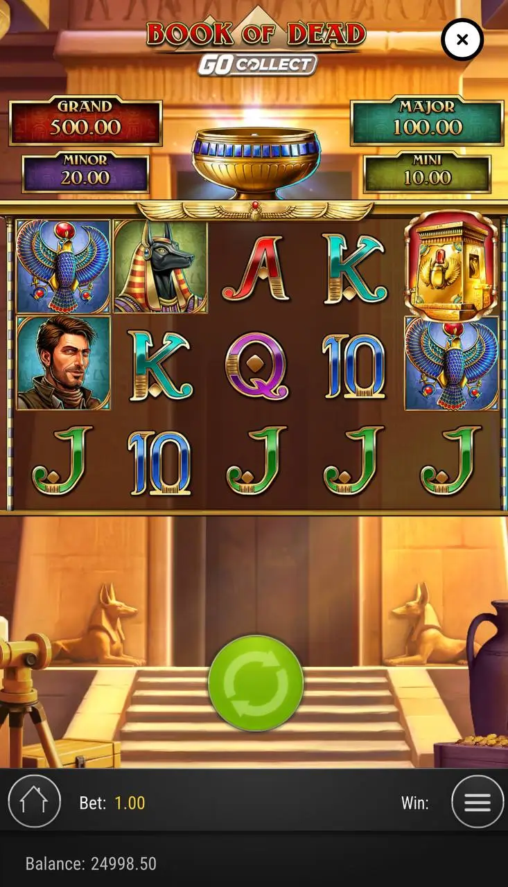 Слоты про путешествия: Book of Dead GO Collect от Play'n GO