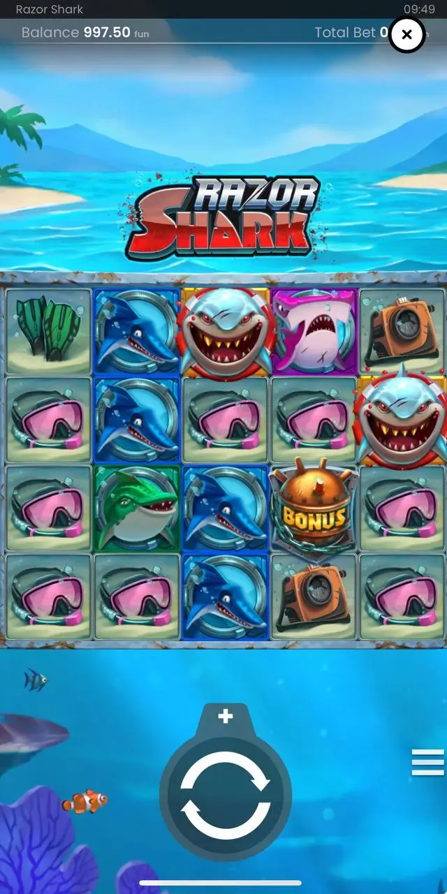 Слоты про путешествия: Razor Shark от Push Gaming