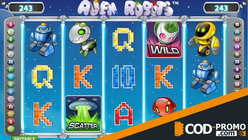 Слоты про роботов: Alien Robots от NetEnt