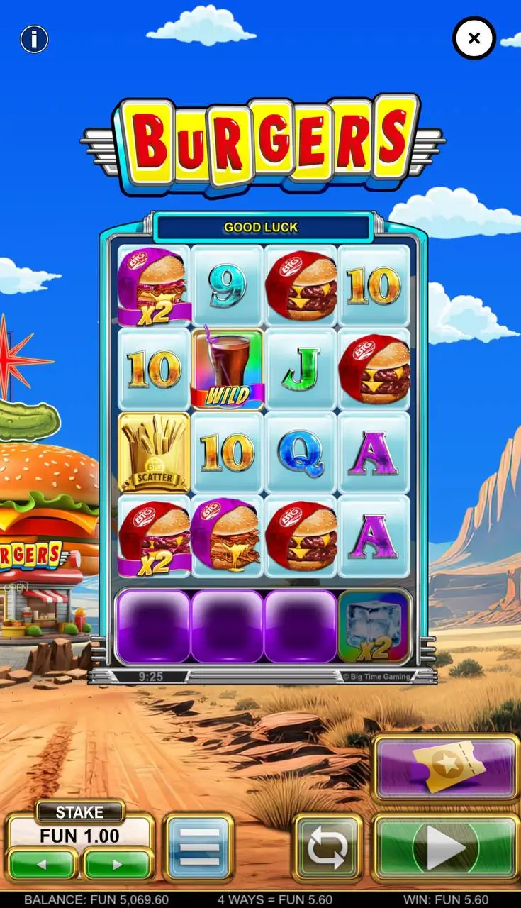 Слоты про фастфуд: Burgers от Big Time Gaming