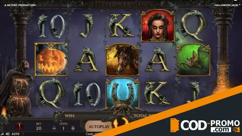 Слоты про Хэллоуин: Halloween Jack от NetEnt