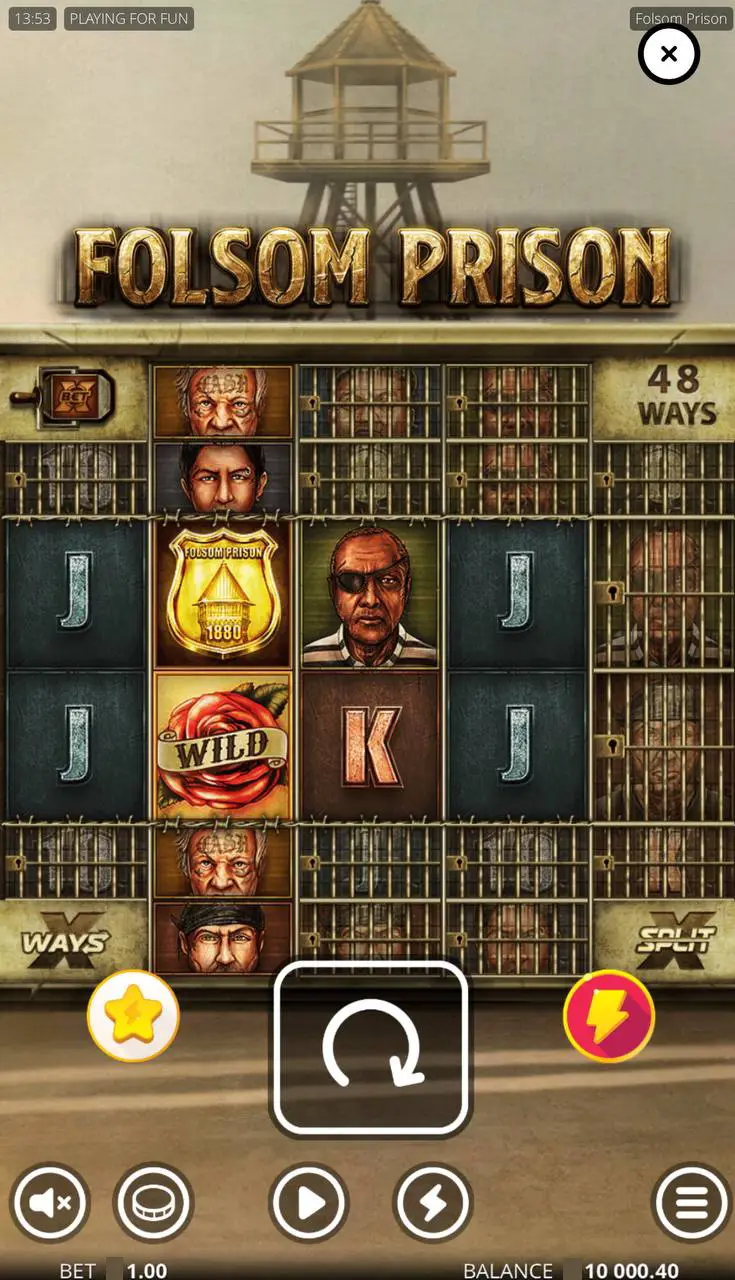 Слоты про тюрьму: Folsom Prison от NetEnt