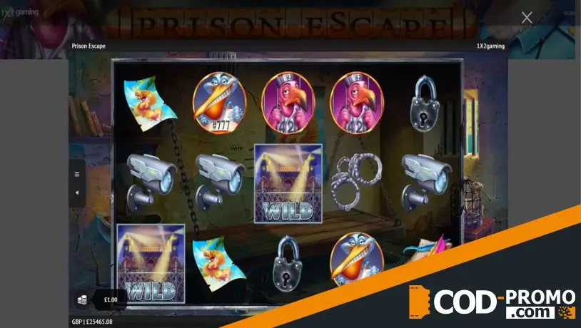 Слоты про тюрьму: Prison Escape от 1x2 Gaming