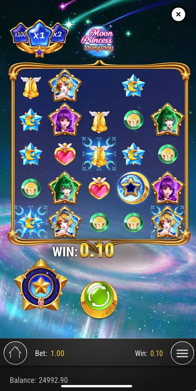 Слоты про звезды: Moon Princess Stargazing от Play'n GO